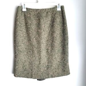 Valentino Wool Tweed Pencil Skirt Size 6
